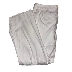 Laundry by Shelli Segal White Cropped Pants Sz 4 EUC